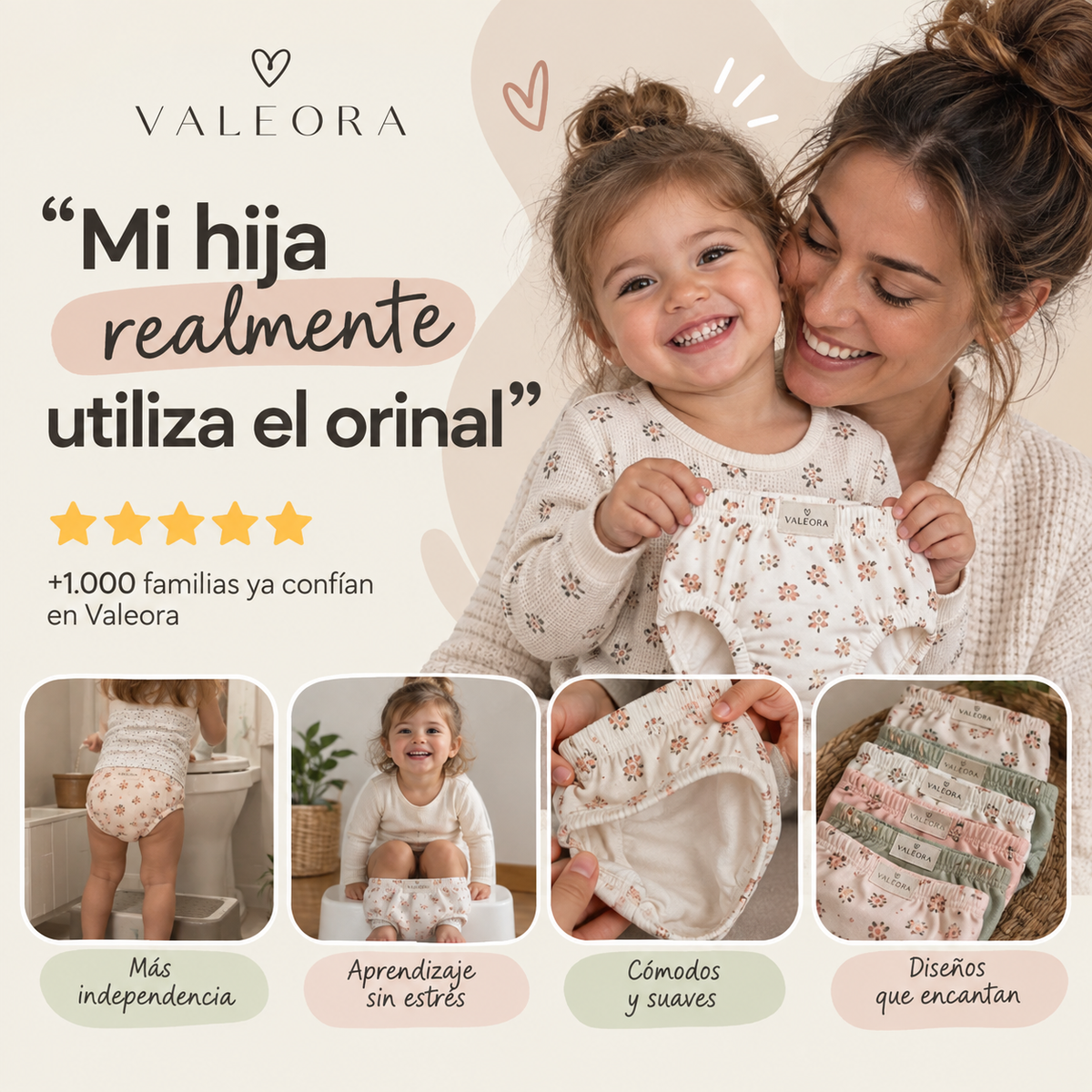 Braguitas de Aprendizaje para Dejar el Pañal