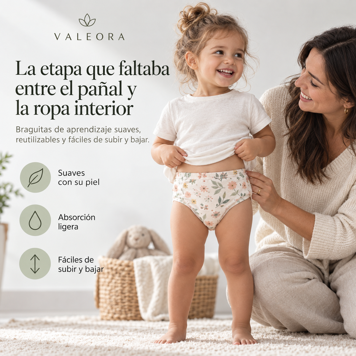 Braguitas de Aprendizaje para Dejar el Pañal